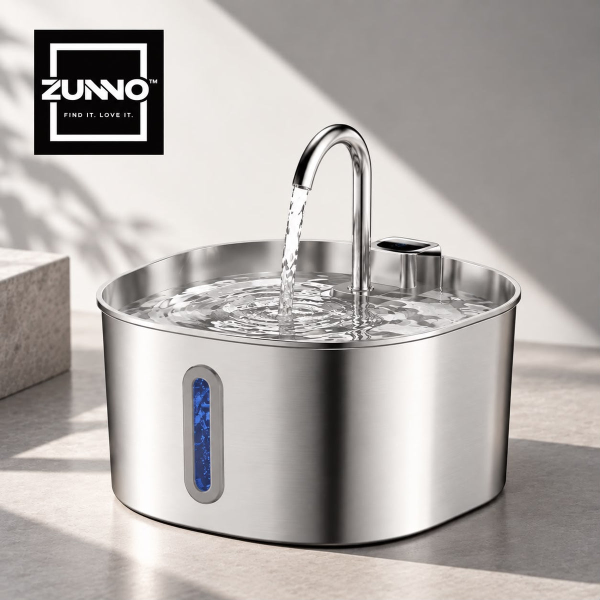 ZUNNO™ Smart Pet Water Fountain | Fuente Inteligente para Mascotas 2.2L
